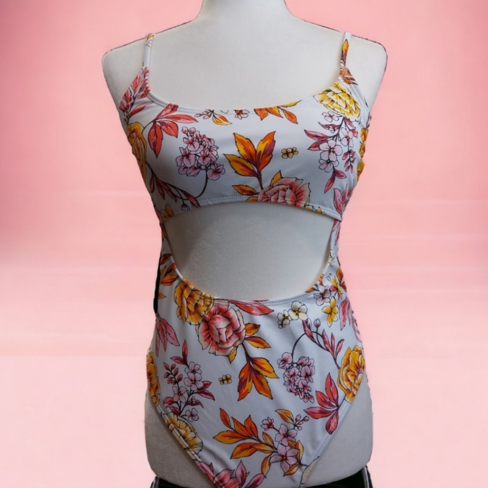 3/$15 SALE! Endless Sun Monokini Bathing Suit - Floral - Picture 3 of 11